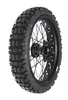 A motorcycle tire and wheel assembly against a white background. Produktbild-Vorschau