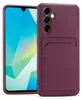 A smartphone case with a card slot is shown next to a smartphone. Produktbild-Vorschau