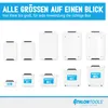 ATHLON TOOLS 4er Set 80l Aufbewahrungsboxen mit Deckel - Produktbild-Vorschau 8