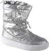 A single silver boot on a white background. Produktbild-Vorschau