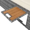 MODFU  Gartenmöbel Gartenliege Rattanliege Doppelbett Produktbild-Vorschau 9