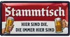 Stammtisch Schild - Blechschild retro als Geschenk für Produktbild-Vorschau 1