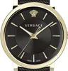 Versace VE5A00320 V-Circle schwarz gold Leder Herren Uhr Produktbild-Vorschau 8