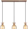 Globo Lighting Hängeleuchte Metall kaffeefarben matt, Glas Produktbild-Vorschau 2