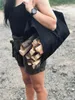Torba drewniana, 100 × 45 cm, czarna Podgląd zdjęcia produktu 6
