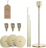 Moderner goldener Weihnachtskerzenhalter – 3er-Set Produktbild-Vorschau 11