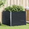 vidaXL Lit surélevé Anthracite 100 x 100 x 77 cm Acier Voir les images du produit 11