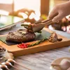 Grillzange aus Edelstahl mit Holzgriff Produktbild-Vorschau 5