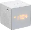 A white Sony cube-shaped clock radio is shown on a white background. Anteprima dell’immagine prodotto
