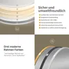 HOKO LED Ovalspiegel mit Metallrahmen 50x90 cm Anti-fog Produktbild-Vorschau 8