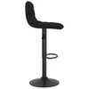 A black bar stool shown from the side against a white background. Náhľad obrázku produktu