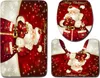 A collage of Christmas-themed bathroom mats featuring Santa Claus. Náhľad obrázku produktu