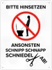 Bitte hinsetzen, ansonsten… Toilette Metallschild XL in Produktbild-Vorschau 1