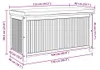 vidaXL Coffre à coussins d'extérieur 113x50x60,5 cm bois Voir les images du produit 8