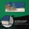 Wandkunst Leinwand Bild Uhr 60x30 Malerei Abstrakte Winter Produktbild-Vorschau 5