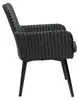 Dining-Gartenstuhl | Pisa | Schwarz | Rattan | 2er Set Produktbild-Vorschau 4