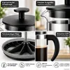 Kaffeebereiter 1L Kaffeepresse Kaffeebereiter Kaffee Filter Produktbild-Vorschau 5