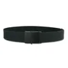 A black fabric belt with a black metal buckle is shown against a white background. Náhled obrázku produktu