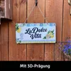 LANOLU La Dolce Vita Retro Blechschild mit Jutekordel Bar Produktbild-Vorschau 3
