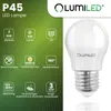 A product image for an LED lamp, featuring the lamp itself and a graphic overlay with product specifications and branding. Produktbild-Vorschau
