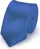 Krawatte Blau slim aus Polyester einfarbig uni schmale 5 cm Produktbild-Vorschau 1