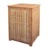MSV Wäschetruhe Wäschekorb Holz Bambus 40x40x58cm als Produktbild-Vorschau 4
