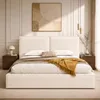 Flieks gestoffeerd bed 180x200 cm met gestoffeerd Productafbeelding-voorbeeld 3