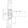 Simonswerk TECTUS TE240 3D unsichtbares Scharnier 155x21 Produktbild-Vorschau 3
