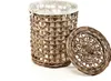 A wicker laundry basket with its lid placed next to it, on a white background. Náhled obrázku produktu