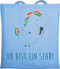 Mr. & Mrs. Panda Jutebeutel Einhorn Sänger - Sky Blue - Produktbild-Vorschau 1