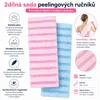 Sada 2 ks peelingových ručníků na tělo, 100 x 25 cm, Náhled obrázku produktu 2