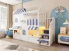 Lit superposé enfant 90 x 200 cm avec escalier avec espace Voir les images du produit 7