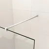 A shower screen support bar attached to a tiled wall, with a glass shower panel visible. Produktbild-Vorschau
