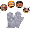 4er Set Ofenhandschuhe,rutschfestes Silikon Lange Produktbild-Vorschau 4