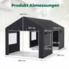 COSTWAY Zeltgarage Carport, 586x305cm Pavillon Garagenzelt Produktbild-Vorschau 3