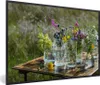 MuchoWow® MuchoWow® Gerahmtes Poster Vase - Blumen - Farben Produktbild-Vorschau 1