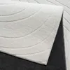 Wohnzimmerteppich niedrigflor einfarbig Bogenmuster in Produktbild-Vorschau 5