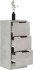 vidaXL Credenze 2 pz. Grigio cemento 30x30x70 cm Materiale Anteprima dell’immagine prodotto 9