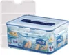 A Lock & Lock food storage container with a separate white grid insert, shown against a white background. Voir les images du produit