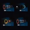 Four different bicycle bottom bracket models are shown with feature callouts. Voir les images du produit