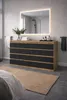 Commode LanceLot en chêne, noir, avec tiroirs, 120 cm, 8 Voir les images du produit 2