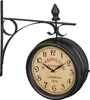 Zegar dworcowy dwustronny RD39586 czarny, 22 cm Podgląd zdjęcia produktu 1