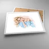 Gerahmtes Poster - Weißer Rahmen - Nachdenklich Frau Blond Produktbild-Vorschau 3