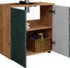 Set mobili bagno Vicco Irma Quercia verde/oro 2 parti, base Anteprima dell’immagine prodotto 6