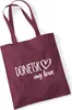 Huuraa Jutebeutel Donetsk my love 10 Liter Burgundy Produktbild-Vorschau 1