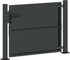 vidaXL Brama ogrodowa Czarna 110 x 105 cm Stal malowana Podgląd zdjęcia produktu 6
