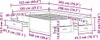 vidaXL Bettrahmen Schwarz Eichen-Optik 120 x 200 cm Produktbild-Vorschau 8
