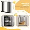 Bezpečnostná brána pre psov PawHut, zábrana, 74-87 cm, Náhľad obrázku produktu 7