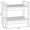 vidaXL Scaffale da bagno in teak naturale 45 x 30 x 45 cm Anteprima dell’immagine prodotto 6