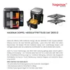 Product information and images of a dual air fryer. Produktbild-Vorschau